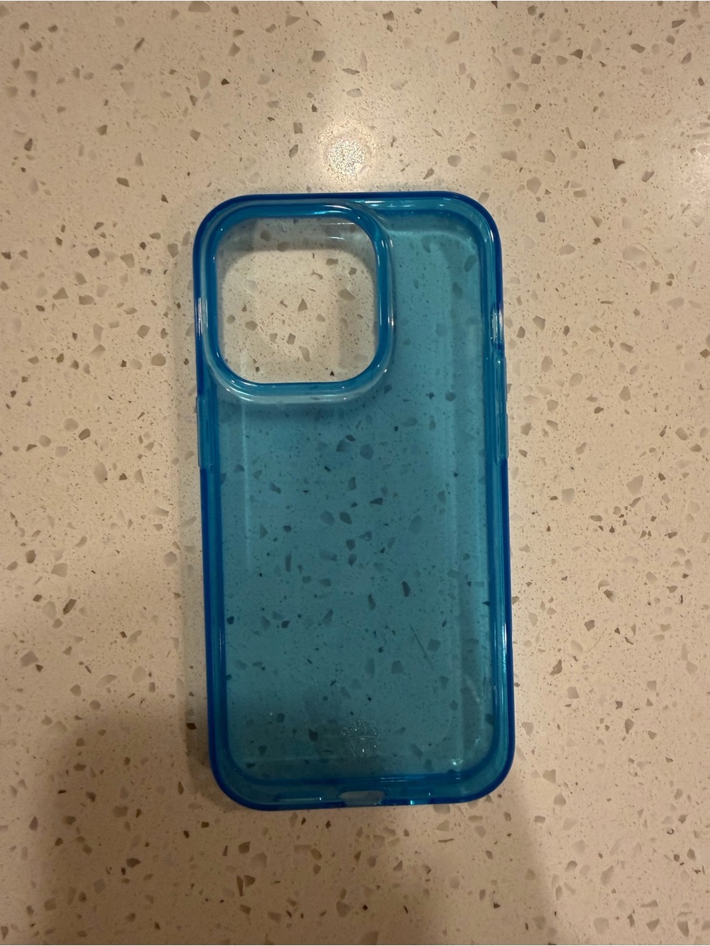 Blue Transparent Phone Case - iPhone 14 Pro
